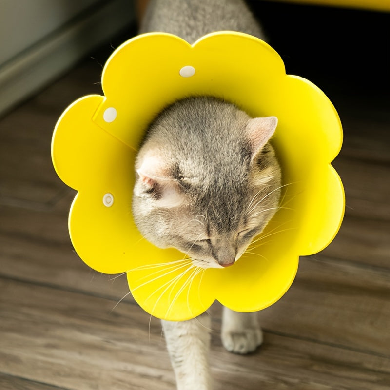Sunflower Elizabeth Circle EVA Sponge Thin Head Cover for Cats and Dogs, Prevents Licking and Scratching, Neck Circle