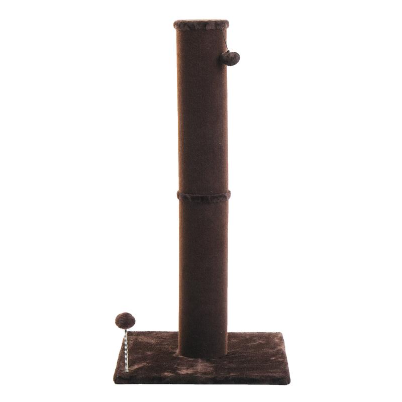 Tall Cat Scratching Post for Indoor Cats Gray Large
