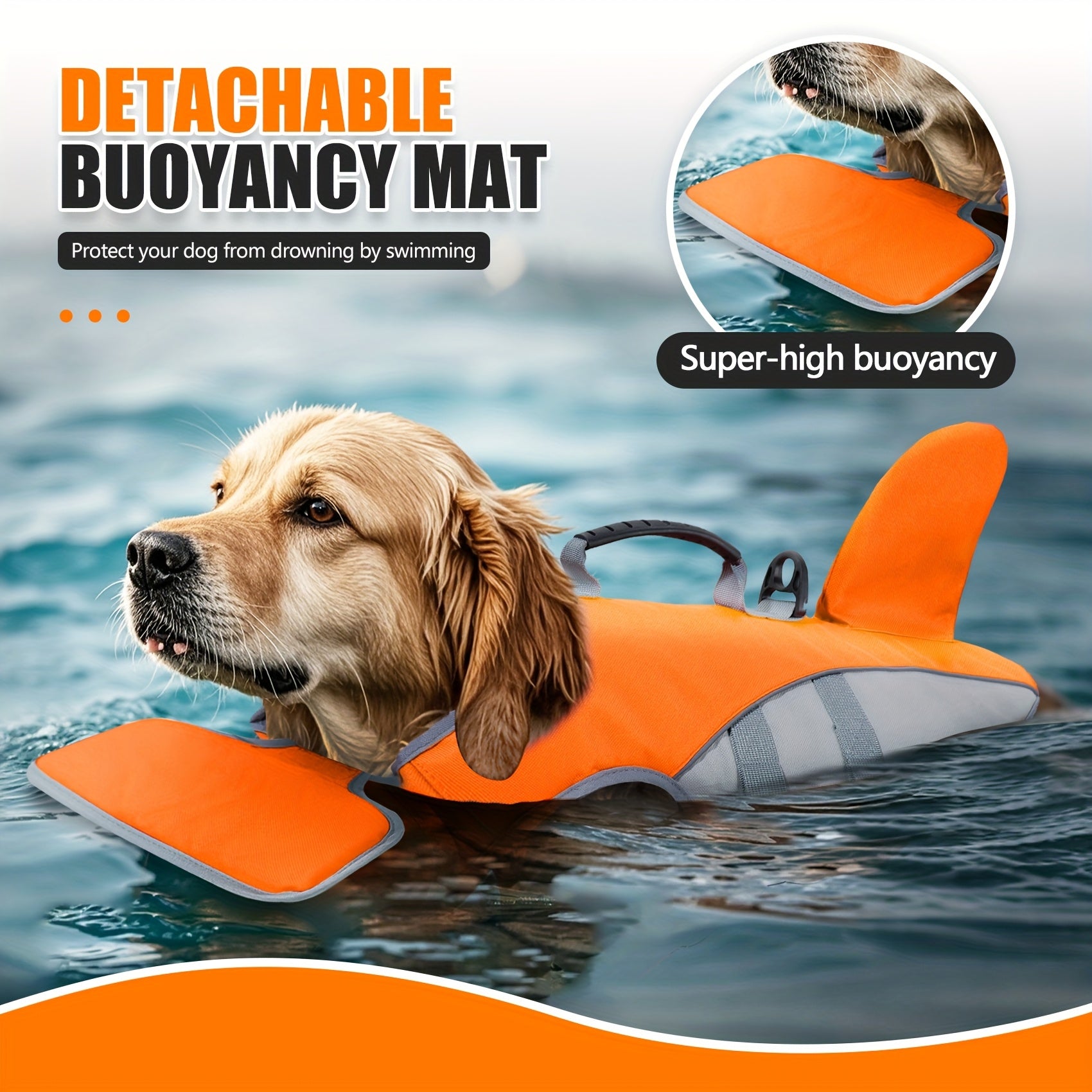 Summer High Buoyancy Dog Life Jacket | Dog Swimwear Dog Swimming Outfit