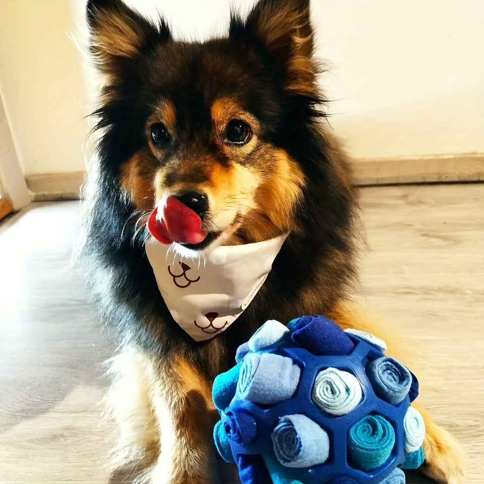 Triggering Fun Interactive Treat Hiding Dog Puzzle Ball