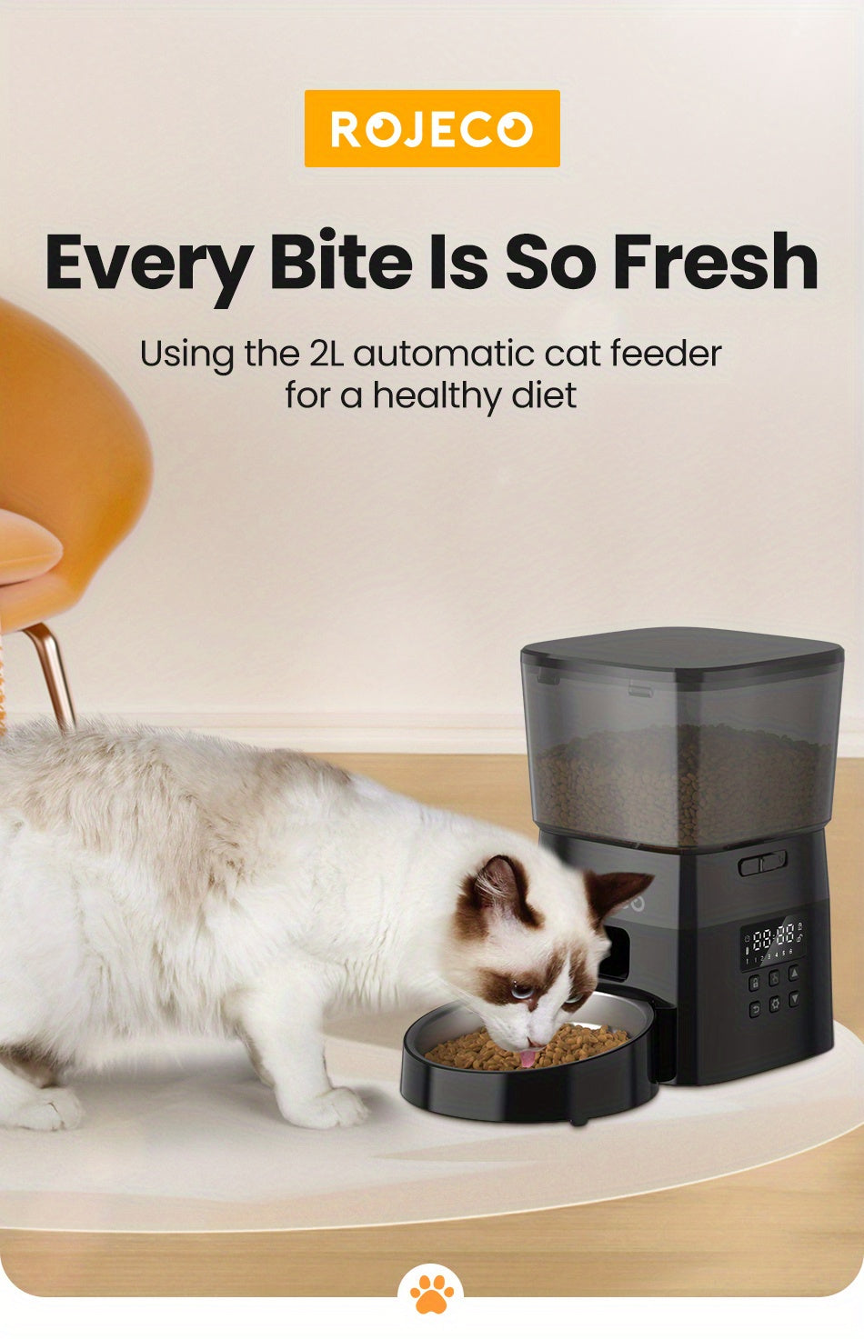 Automatic Cat Food Dispenser 2L