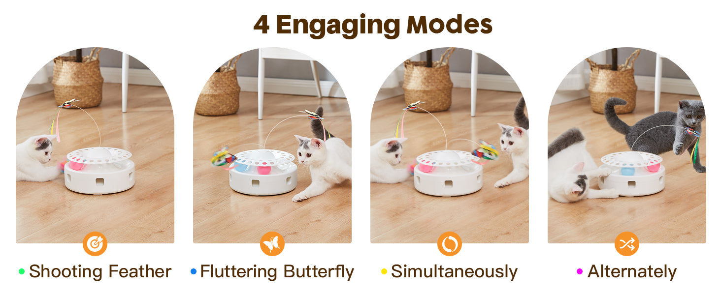 Cat Toys 3in1 Automatic Interactive Kitten Toy