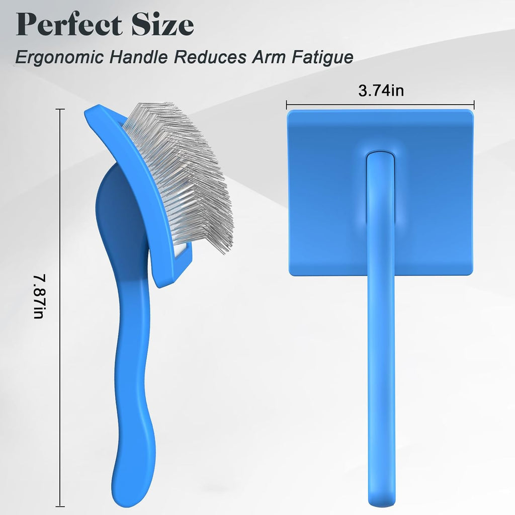 2PCS Slicker Brush for Dogs & Pet Comb,Professional Dog Grooming Brush