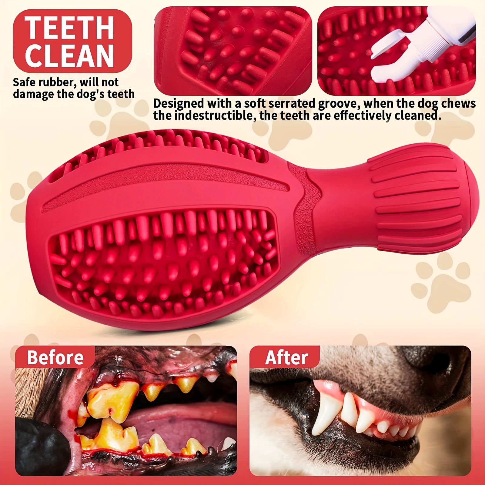 Interactive Bowling Ball Dog Chew Toy - Slow Feeder & Dental Health Rubber