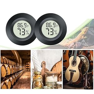 2 Pack Mini Digital Hygrometer Thermometer Gauge