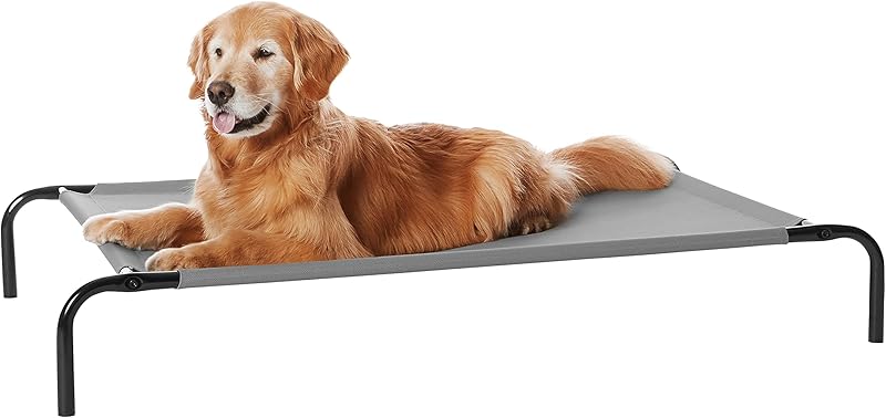 Basics Cooling Breathable Elevated Dog Bed with Metal Frame