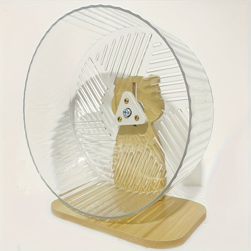 Silent Running Transparent Strap Stand Hamster Running Wheel Toy