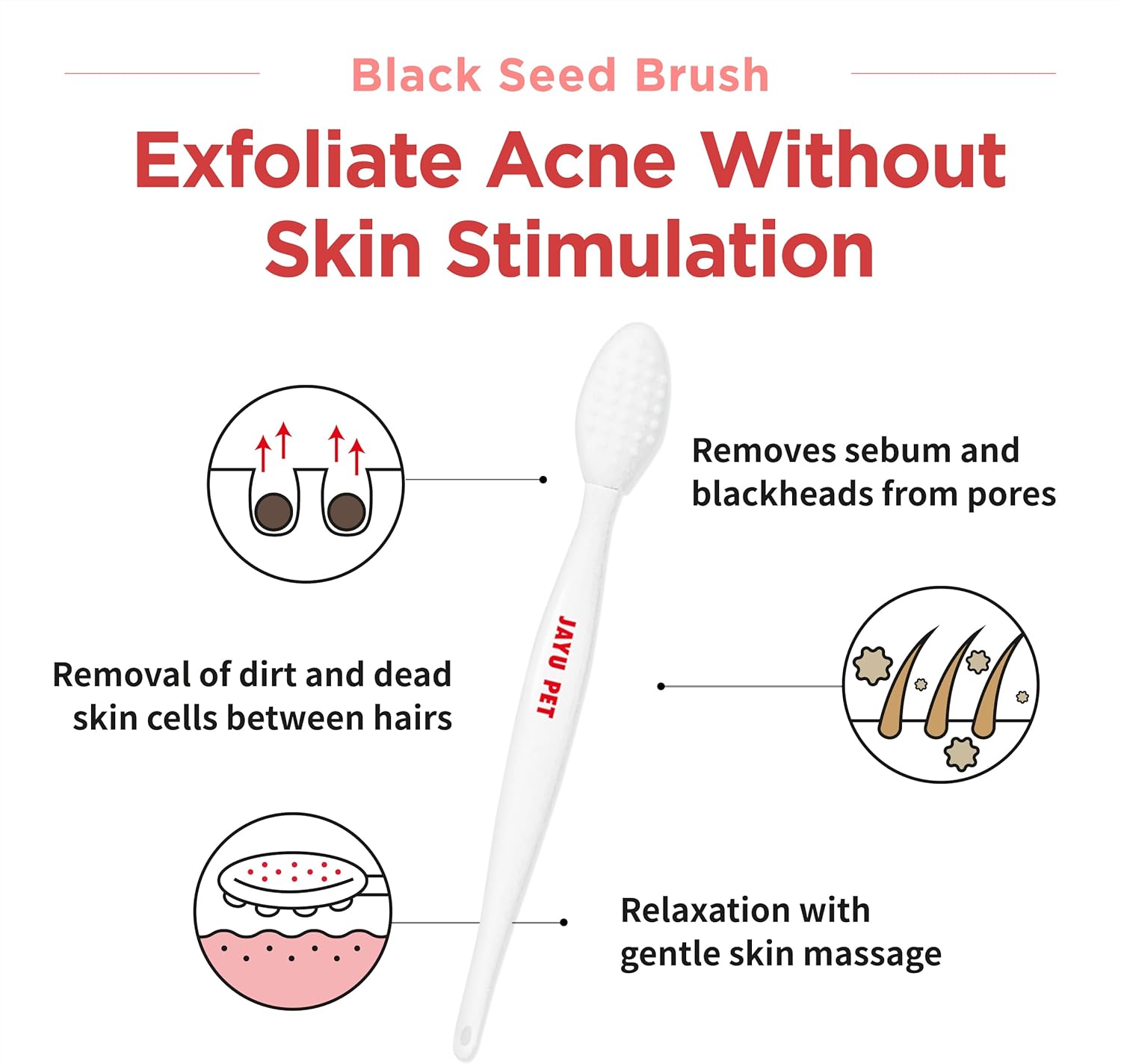 PET Black Seed Brush