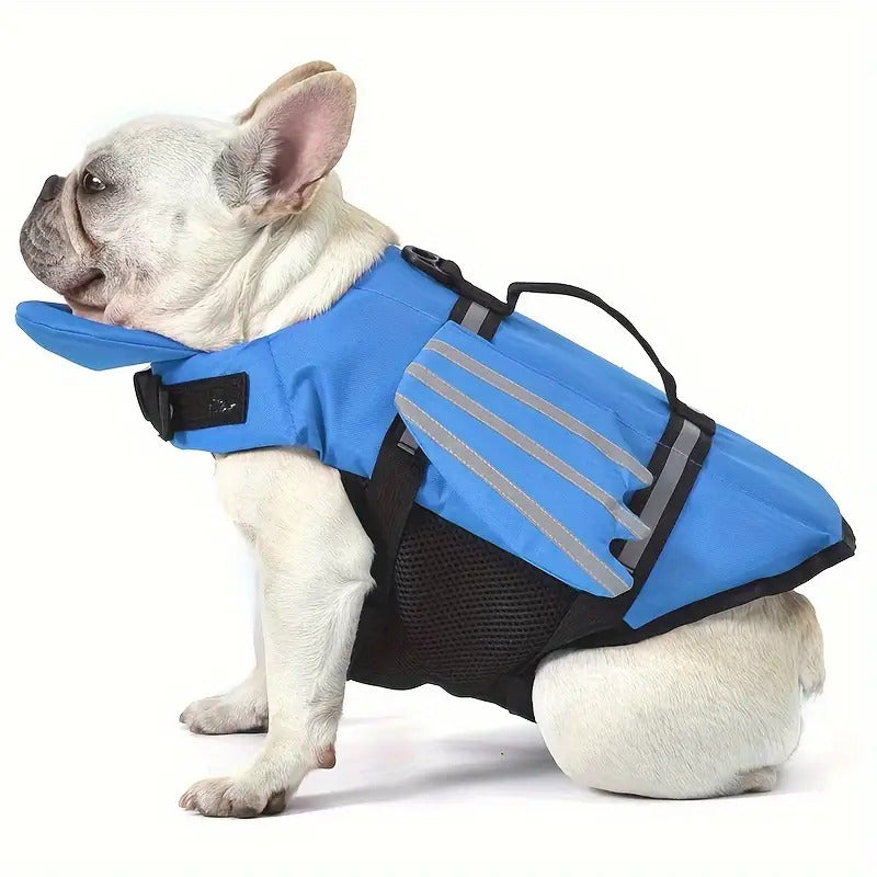 Wings Dog Life Jacket | Adjustable Flotation Vest with Chin Float Rescue Handle