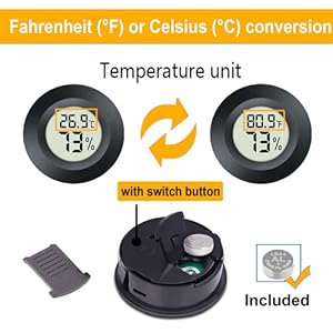 2 Pack Mini Digital Hygrometer Thermometer Gauge