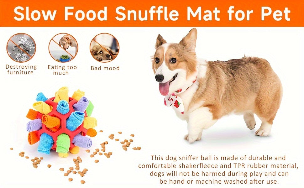 Triggering Fun Interactive Treat Hiding Dog Puzzle Ball