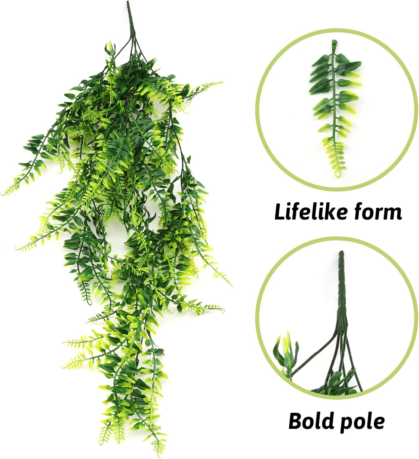 Terrarium Hanging Plant Vines Artificial Leaves Reptile Hide