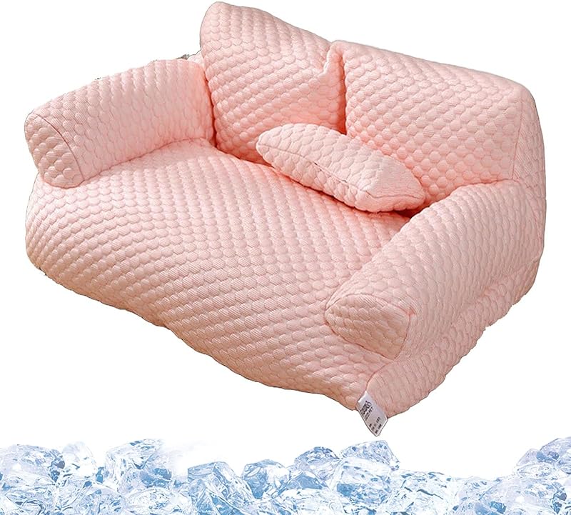 Ice Silk Cooling Pet Bed Breathable Washable Dog Sofa Bed