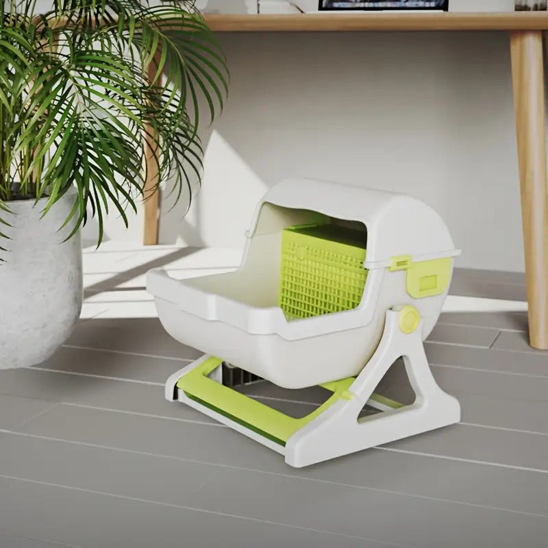 Semi-Automatic Self-Cleaning Cat Litter Box