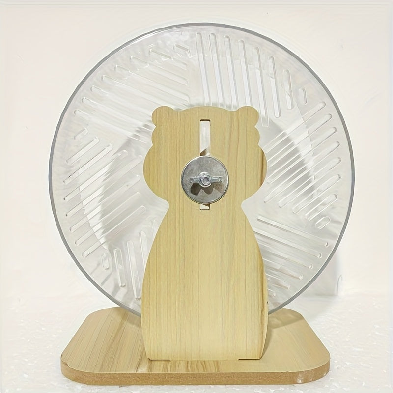Silent Running Transparent Strap Stand Hamster Running Wheel Toy