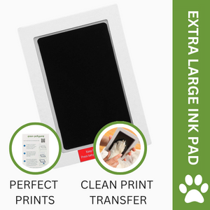Green Pollywog Extra-Large Clean Touch Inkless Ink Pad Paw Print Stamp Kit |