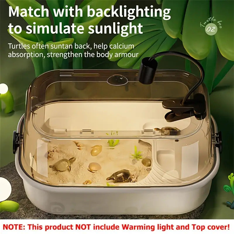 Turtle Aquarium with Feeding Bowl