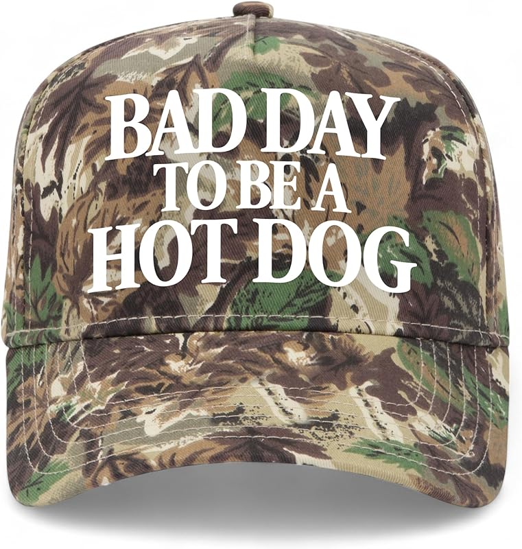 Bad Day to Be A Hot Dog V2 Vintage Trucker Hat | Premium Snapback Baseball Hat for Men & Women