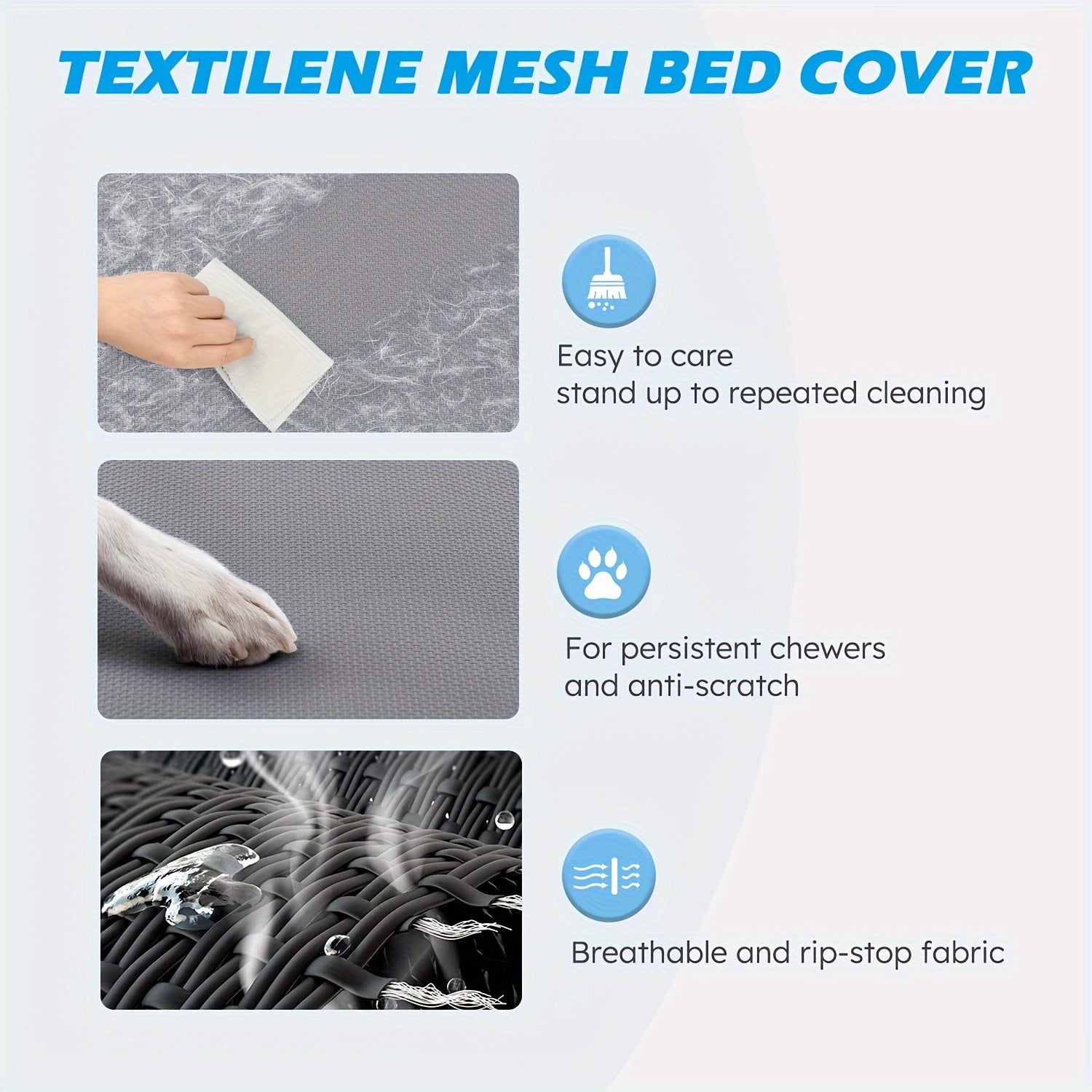Cooling Elevated Dog Bed with Washable Breathable Mesh