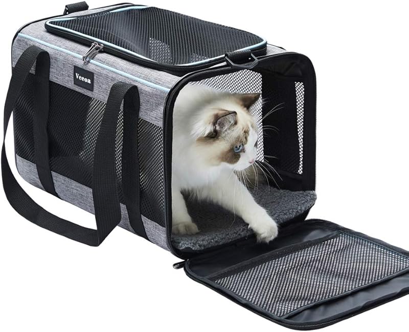 Pet Carrier Soft-Sided Cat Bag Animal Carriers Travel Puppy Carry As a Toy