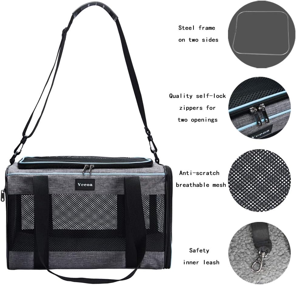 Pet Carrier Soft-Sided Cat Bag Animal Carriers Travel Puppy Carry As a Toy