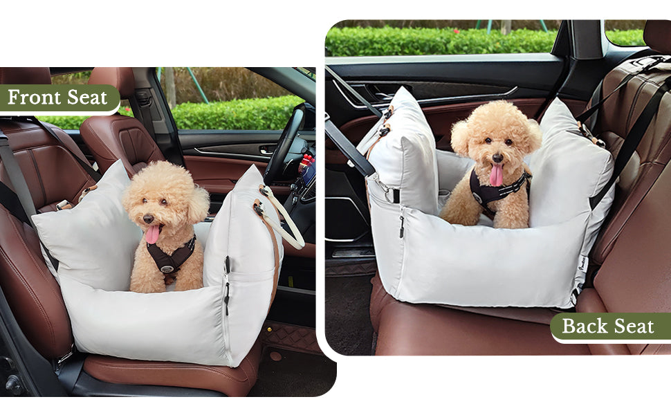 Dog Car Seat for Small Dog Soft Dog Booster Car Seat under 25lb