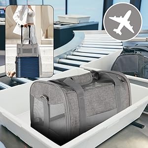 Pet Travel Carrier  Soft-Sided Cat Bag Airline Approved