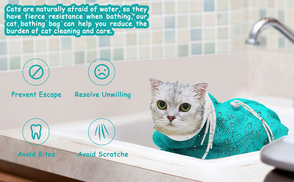 Adjustable Grooming Breathable Mesh Shower Bag