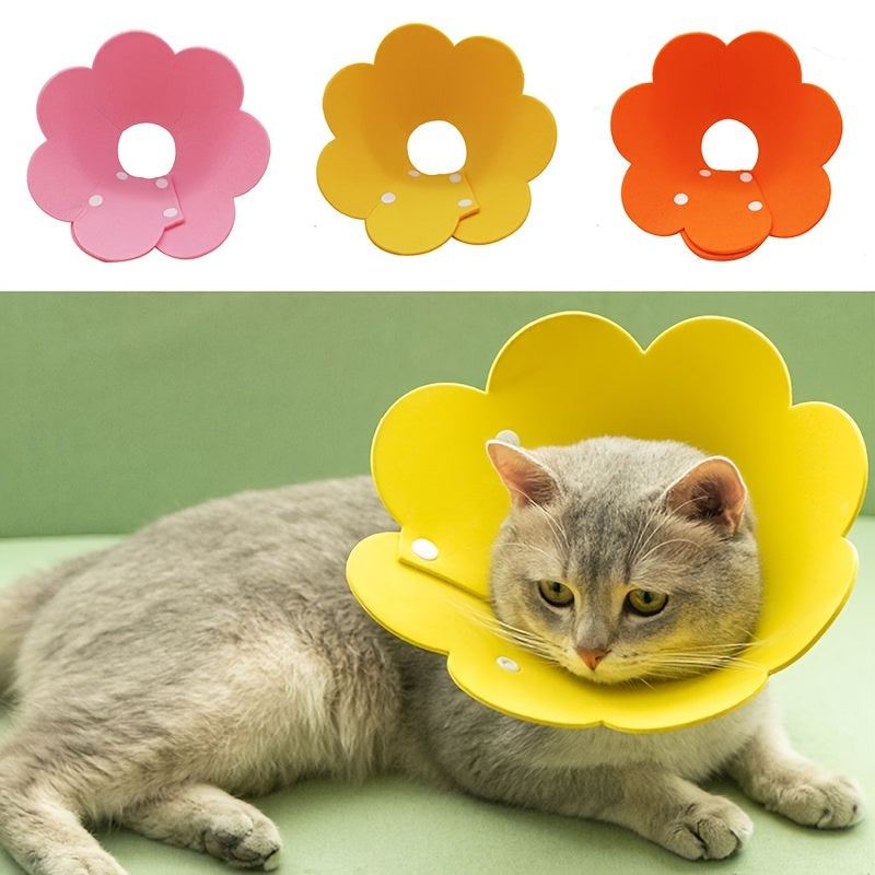Sunflower Elizabeth Circle EVA Sponge Thin Head Cover for Cats and Dogs, Prevents Licking and Scratching, Neck Circle