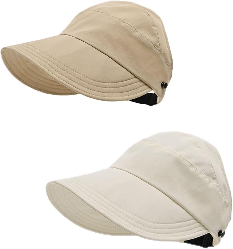Outdoor Uv Protection Hollow Top Sun Hat, Women's Outdoor Uv Protection Hollow Top Wide Brim Sun Hat