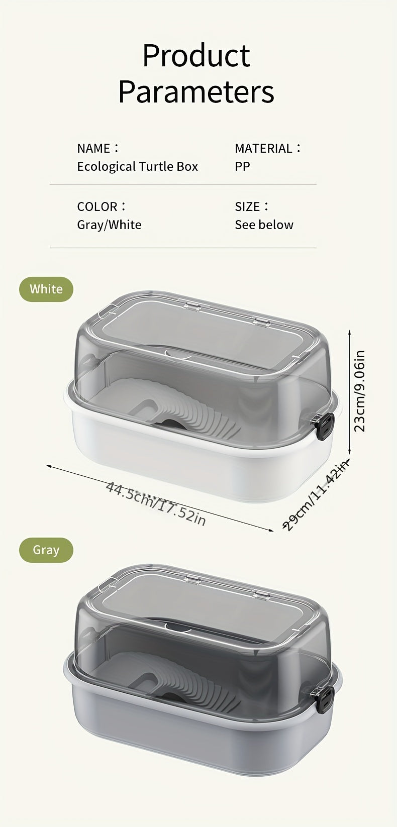 Turtle Aquarium with Feeding Bowl