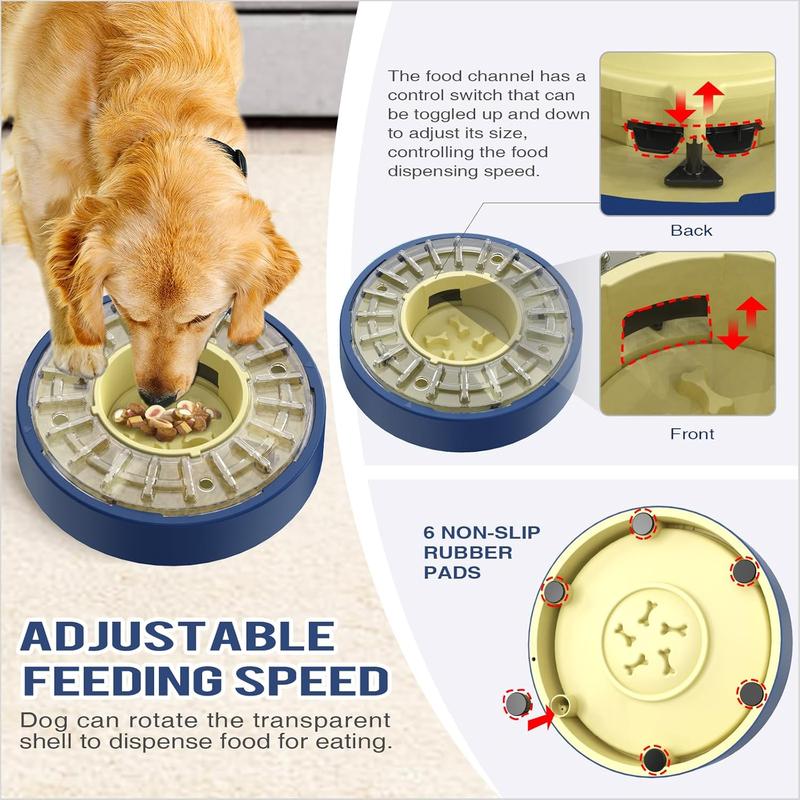 Dog Spinning Slow Feeder Puzzle Bowl