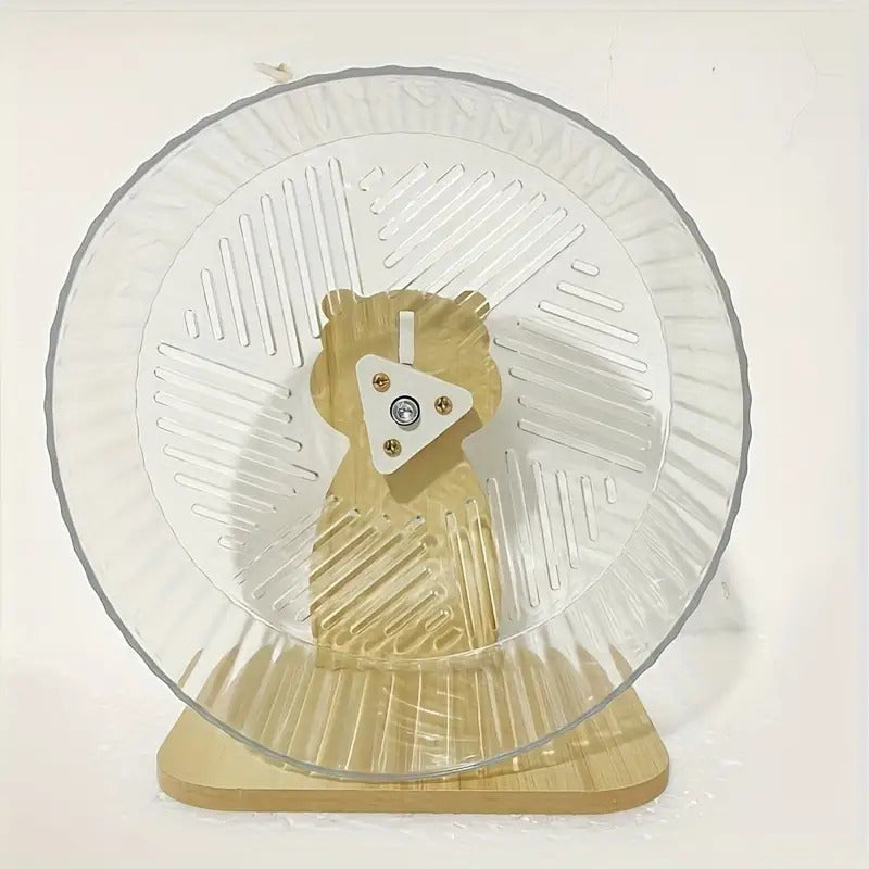 Silent Running Transparent Strap Stand Hamster Running Wheel Toy