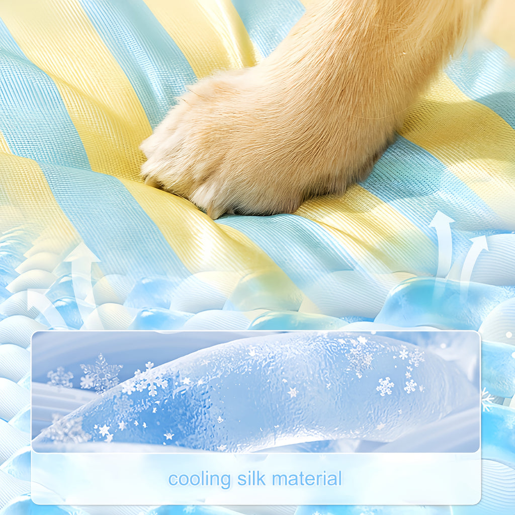 Portable Washable Striped Cooling Pet Mat