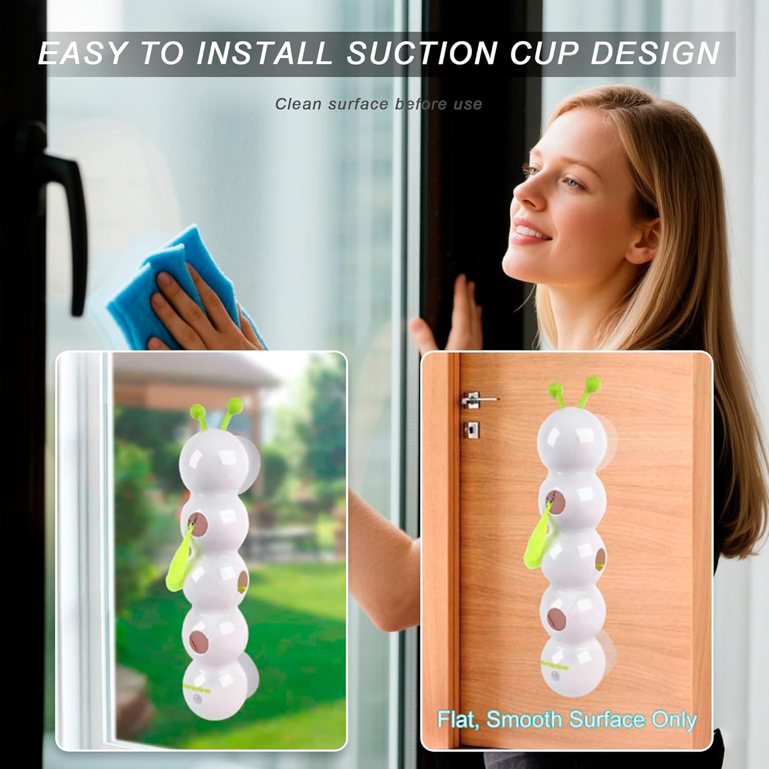 Smart Motion Cat Toy, Automatic Interactive Cat Toy, USB Rechargeable with Suction Cup, Wall Mounted for Indoor Cats Jumping, Pouncing (White, 1pc)