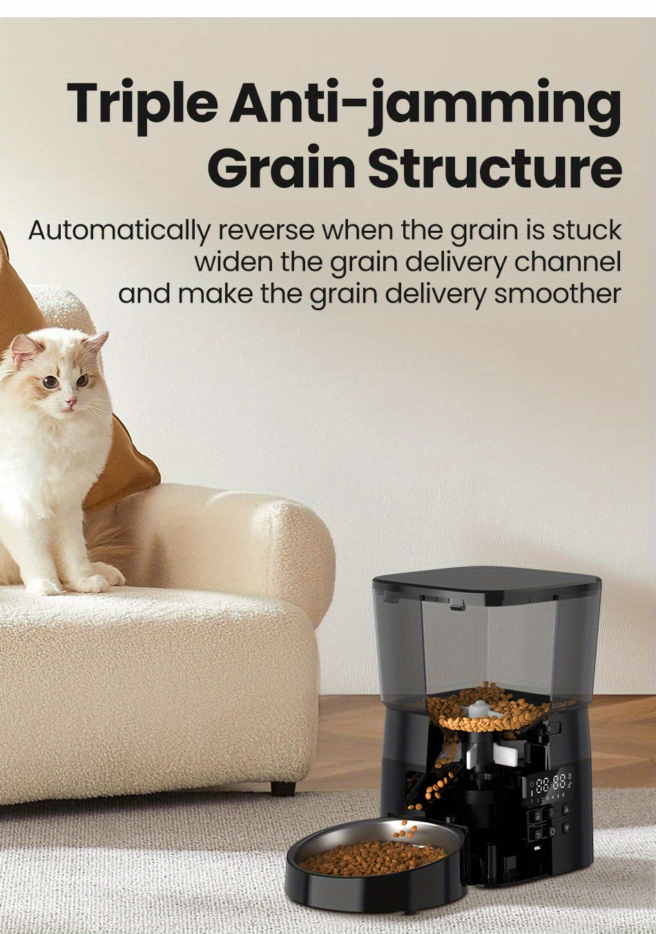 Automatic Cat Food Dispenser 2L