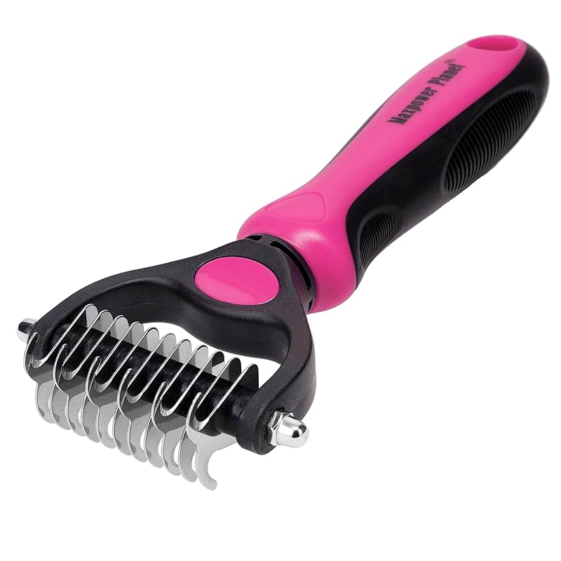 Planet Original Pet Grooming Rake - Double-Sided Deshedding Dematting Tool