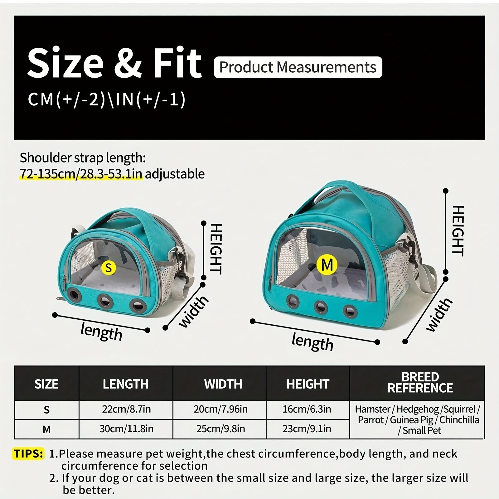 Portable Oxford Fabric Small Pet Bag