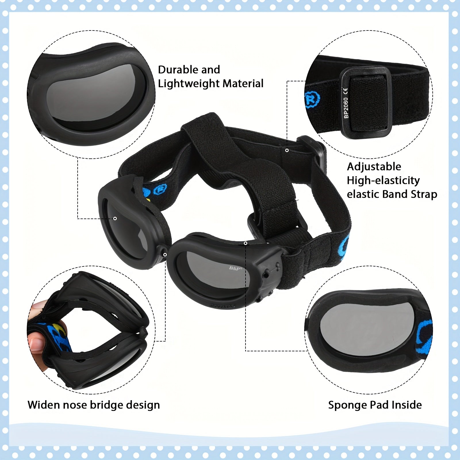 Dog Helmet And Goggles