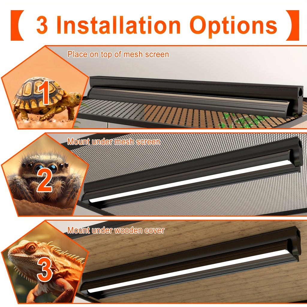 T5 UVB Reptile Light Fixture Combo Kit