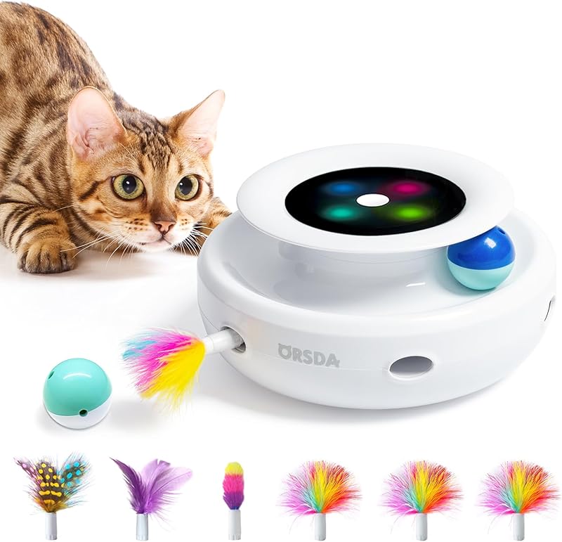 2in1 Interactive Toys for Indoor Cats