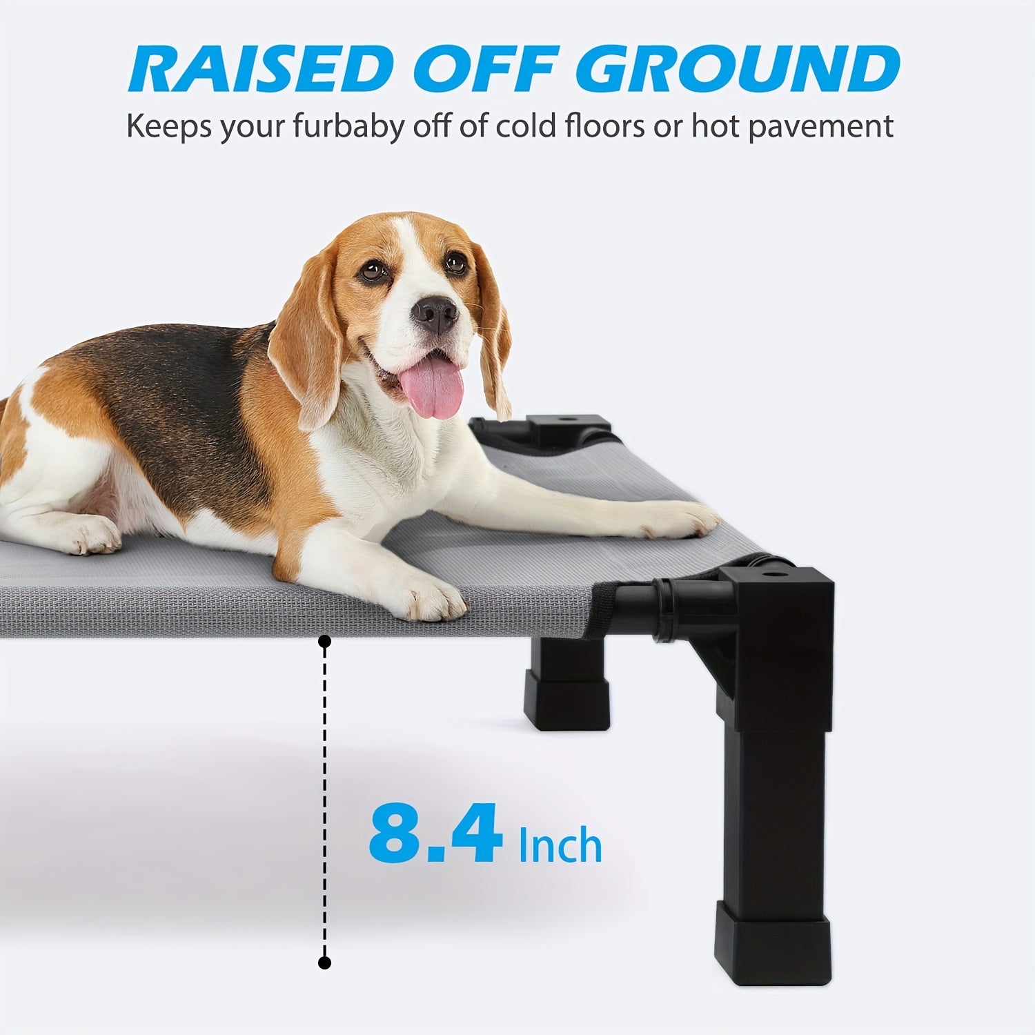 Cooling Elevated Dog Bed with Washable Breathable Mesh