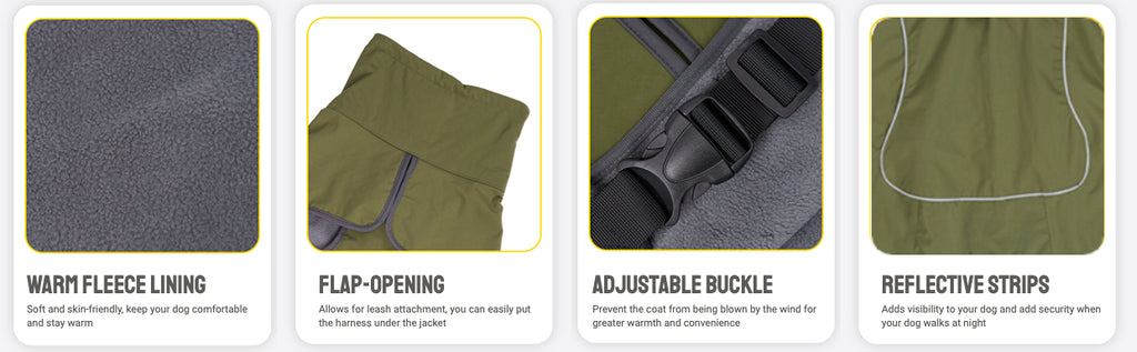 Winter Warmth Double-Layer Dog Jackets