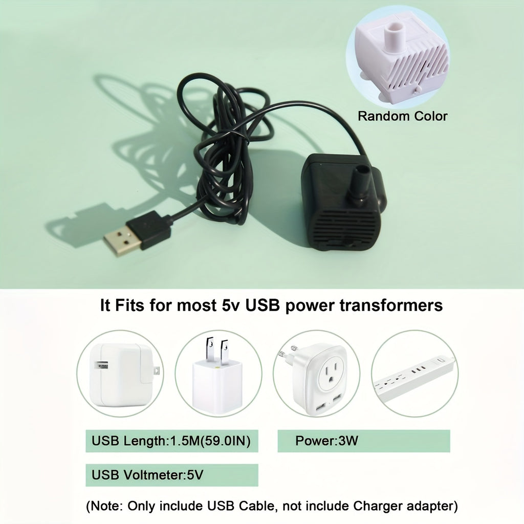 Whisper Quiet 1pc 1.5L Usb-Powered Pet Water Fountain | Automatic Circulation