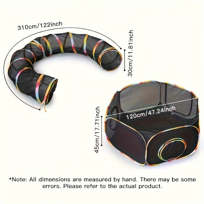 Outdoor Pet Playpen and Playground Indoor Outdoor Cabin Rainbow Portable Tent Round Play Tunnel
