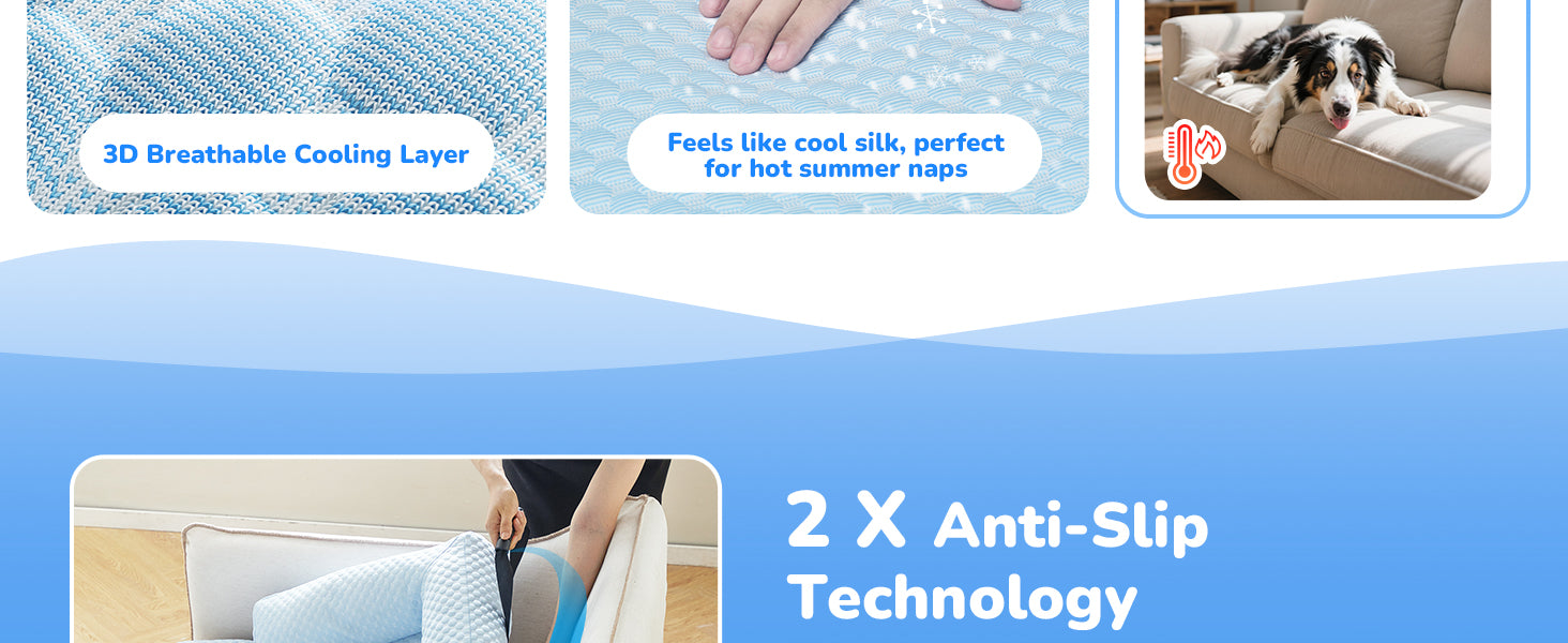 Dog Cooling Bed Mat for Couch