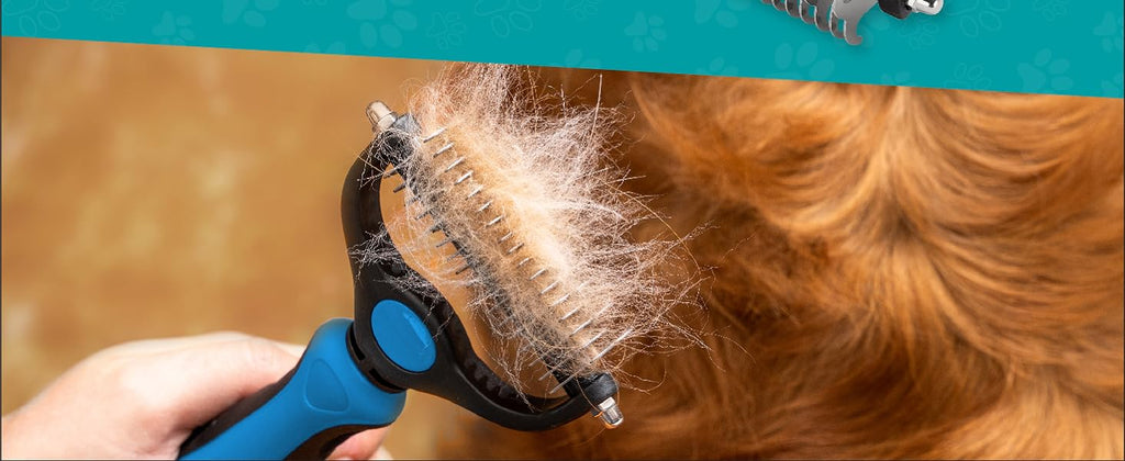 Planet Original Pet Grooming Rake - Double-Sided Deshedding Dematting Tool