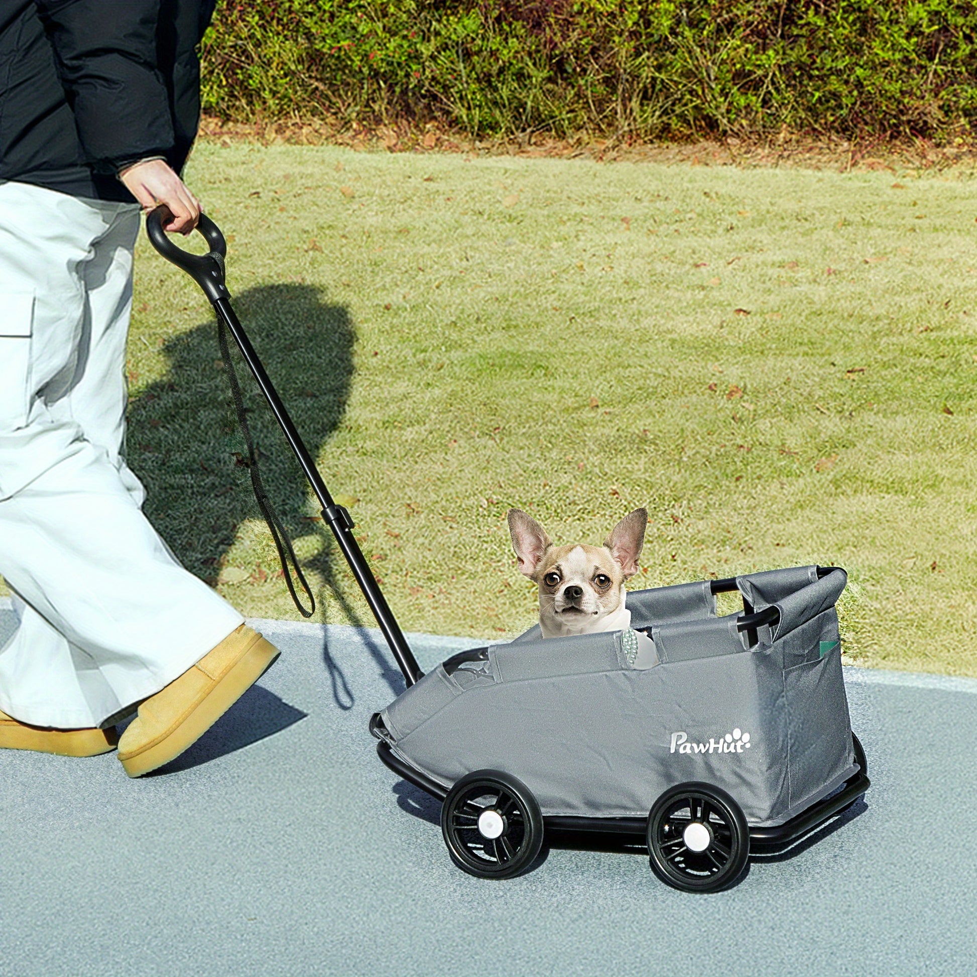 4-Wheel Folding pet stroller with Lightweight Compact Foldable