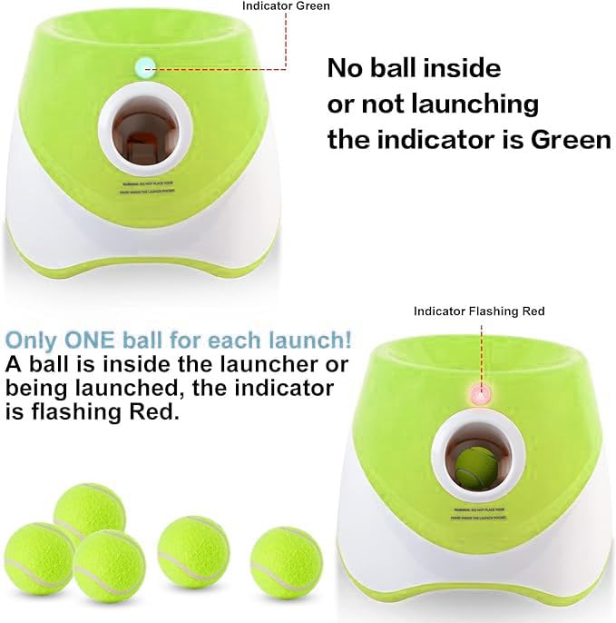 Automatic Dog Ball Launcher-Green