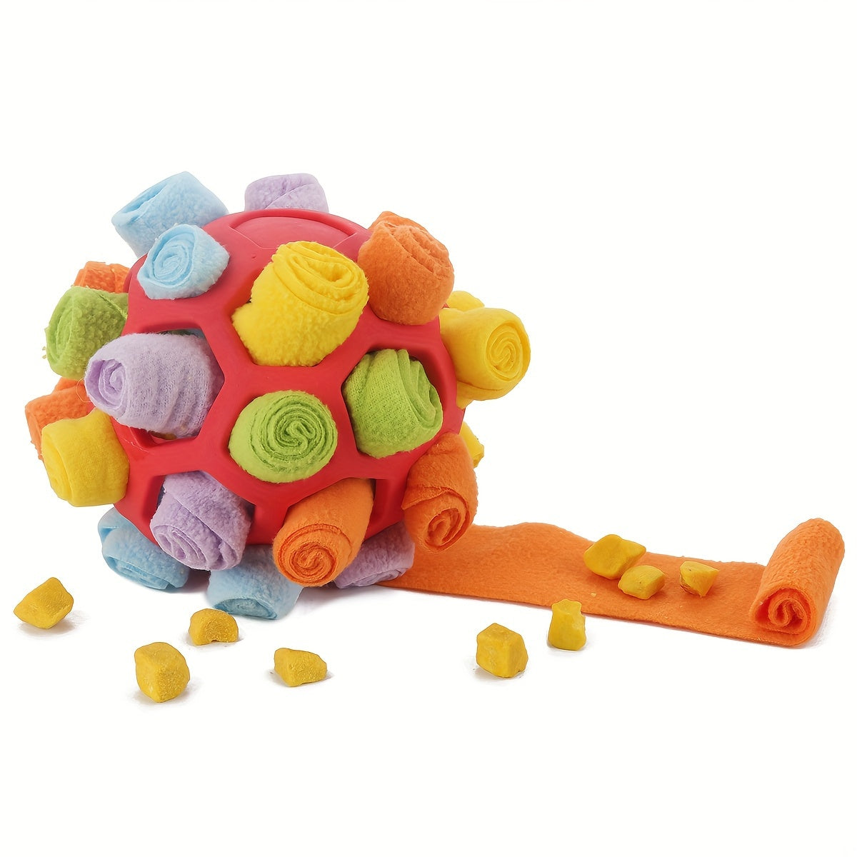 Triggering Fun Interactive Treat Hiding Dog Puzzle Ball